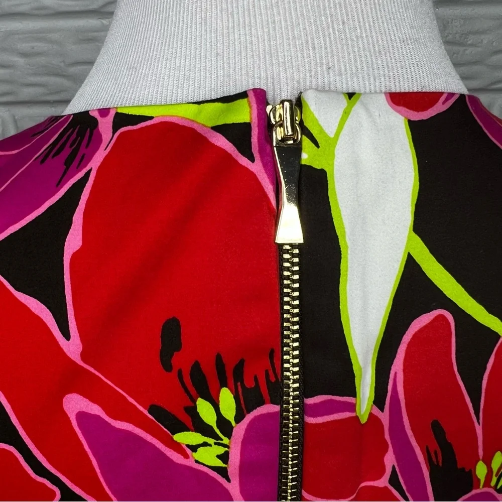 KATE SPADE NEW YORK NWOT Floral Snap Dragon Sheath Peplum Dress Size 8